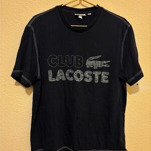 Lacoste Navy Short-Sleeve 'Club Lacoste' Graphic T-shirt size XL
